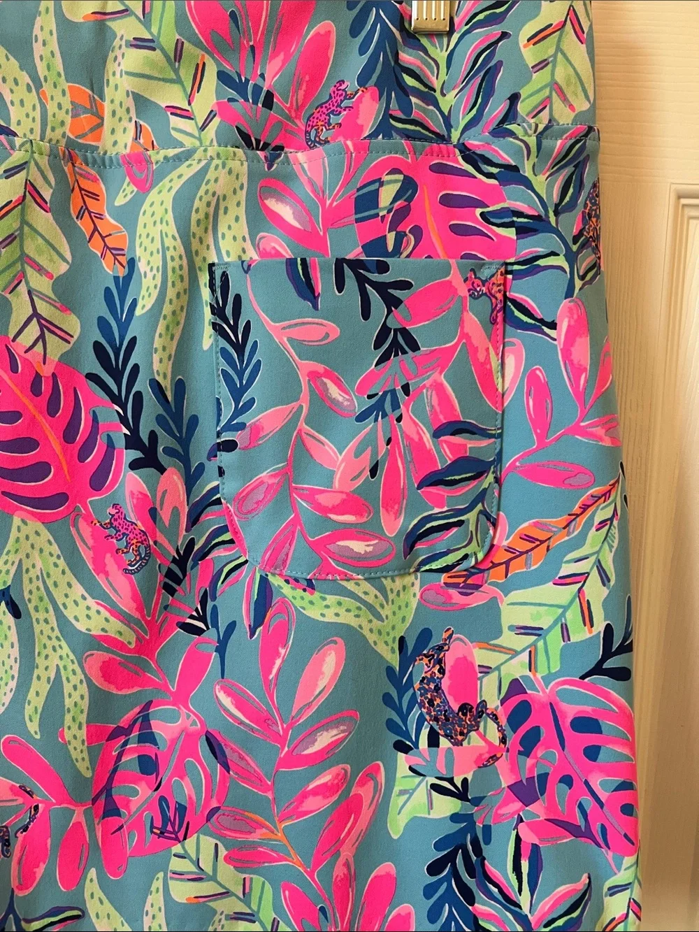 Lily Pulitzer Bright Tropical Scalloped Hem Skort - Pink & Aqua